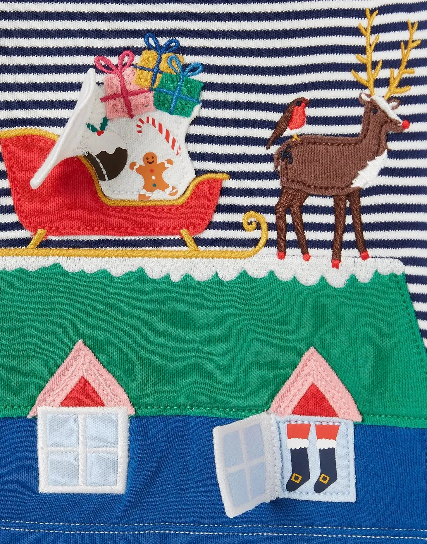 Tate Artwork Long Sleeve T-Shirt - FESTIVEBLU | Joules