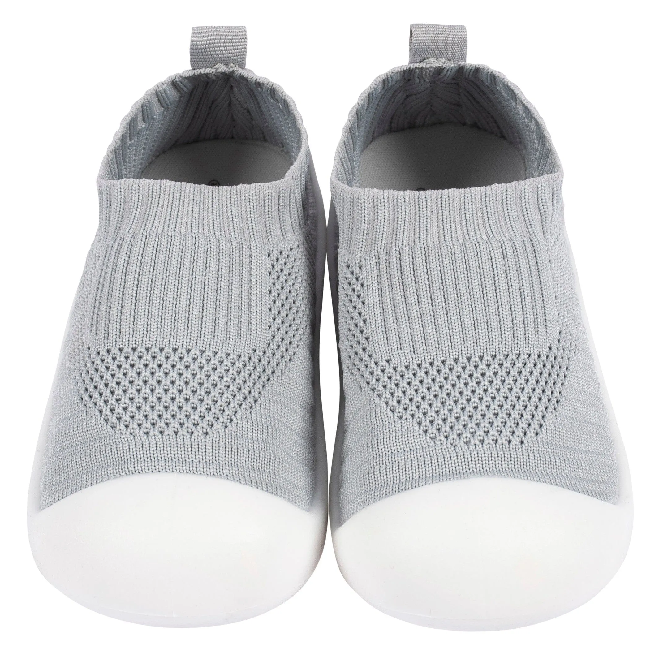 Toddler Neutral Grey Stretchy Knit Slip-On Sneaker, US 12 Gerber Childrenswea