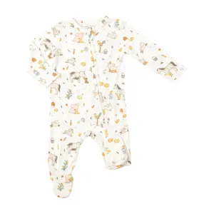 Two Way Zipper Footie - Farm Babies | Angel Dear