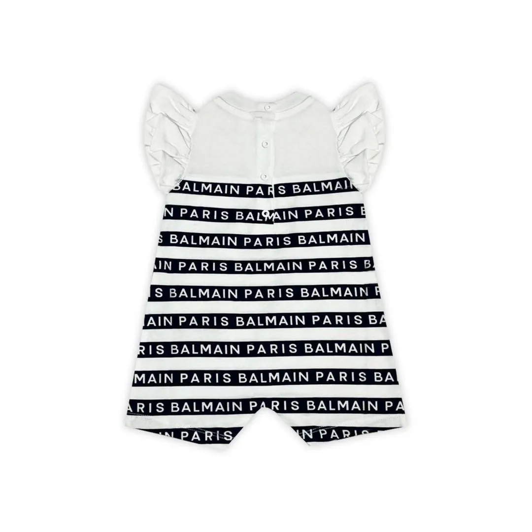 White & Black Romper