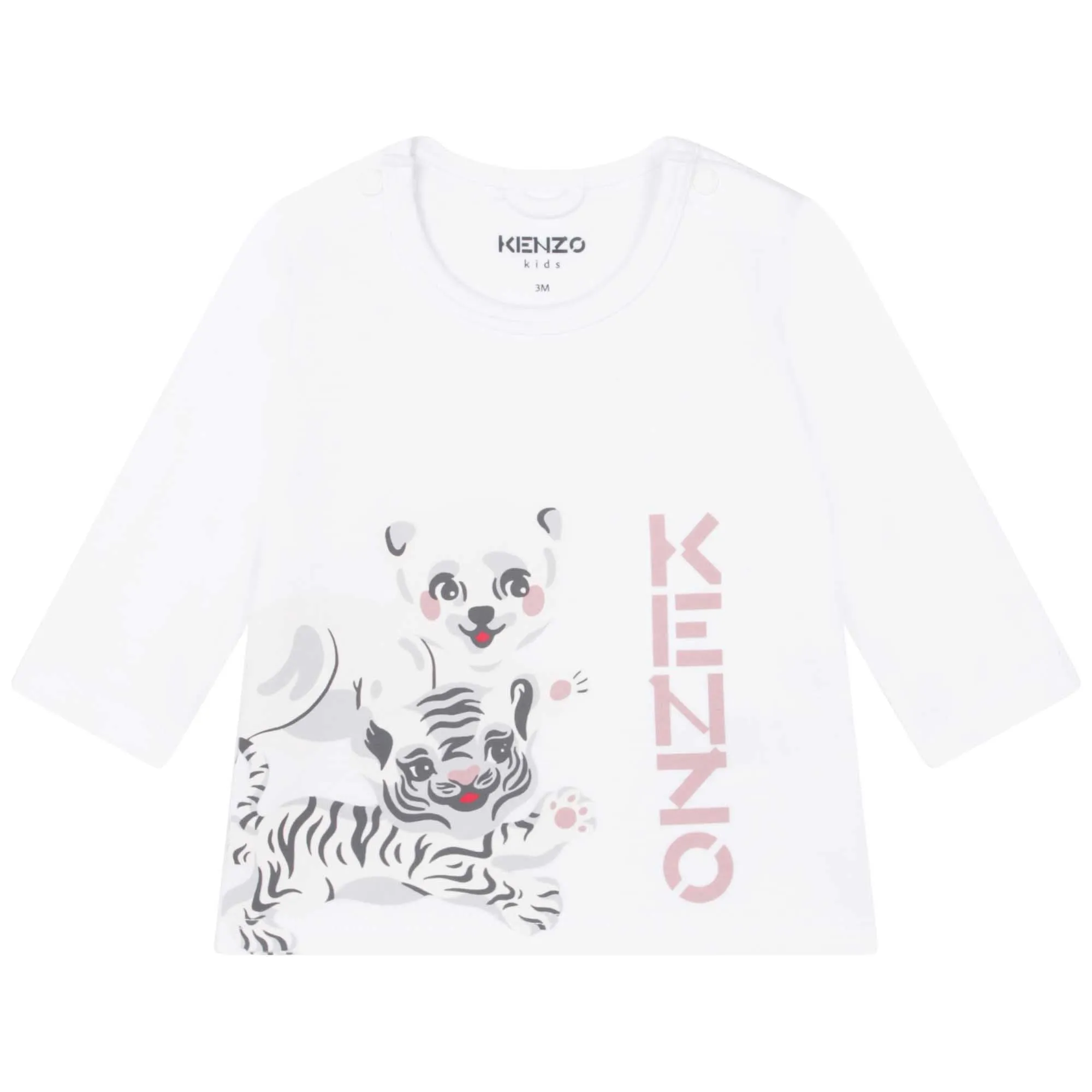 White & Pink T-Shirt   Trouser Set