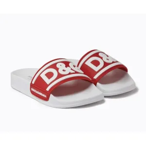 White & Red Logo Slides