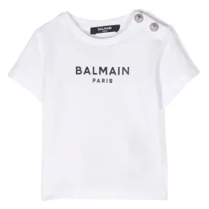 White Balmain Paris Cotton T-Shirt