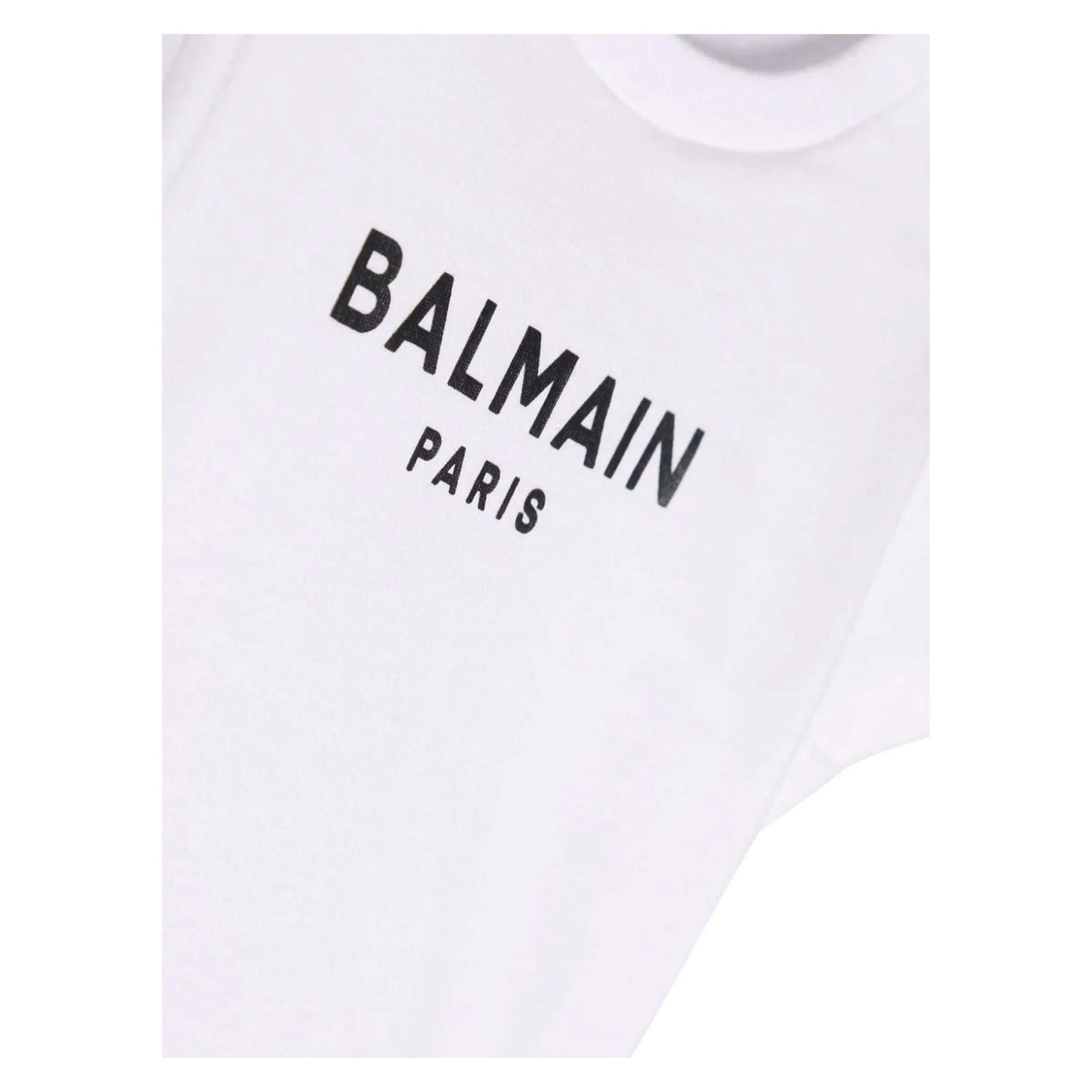 White Balmain Paris Cotton T-Shirt