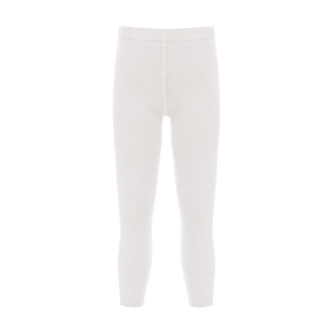 White Bamboo Cotton Tights