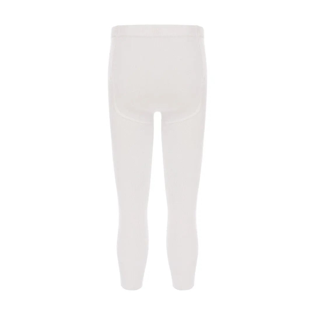 White Bamboo Cotton Tights