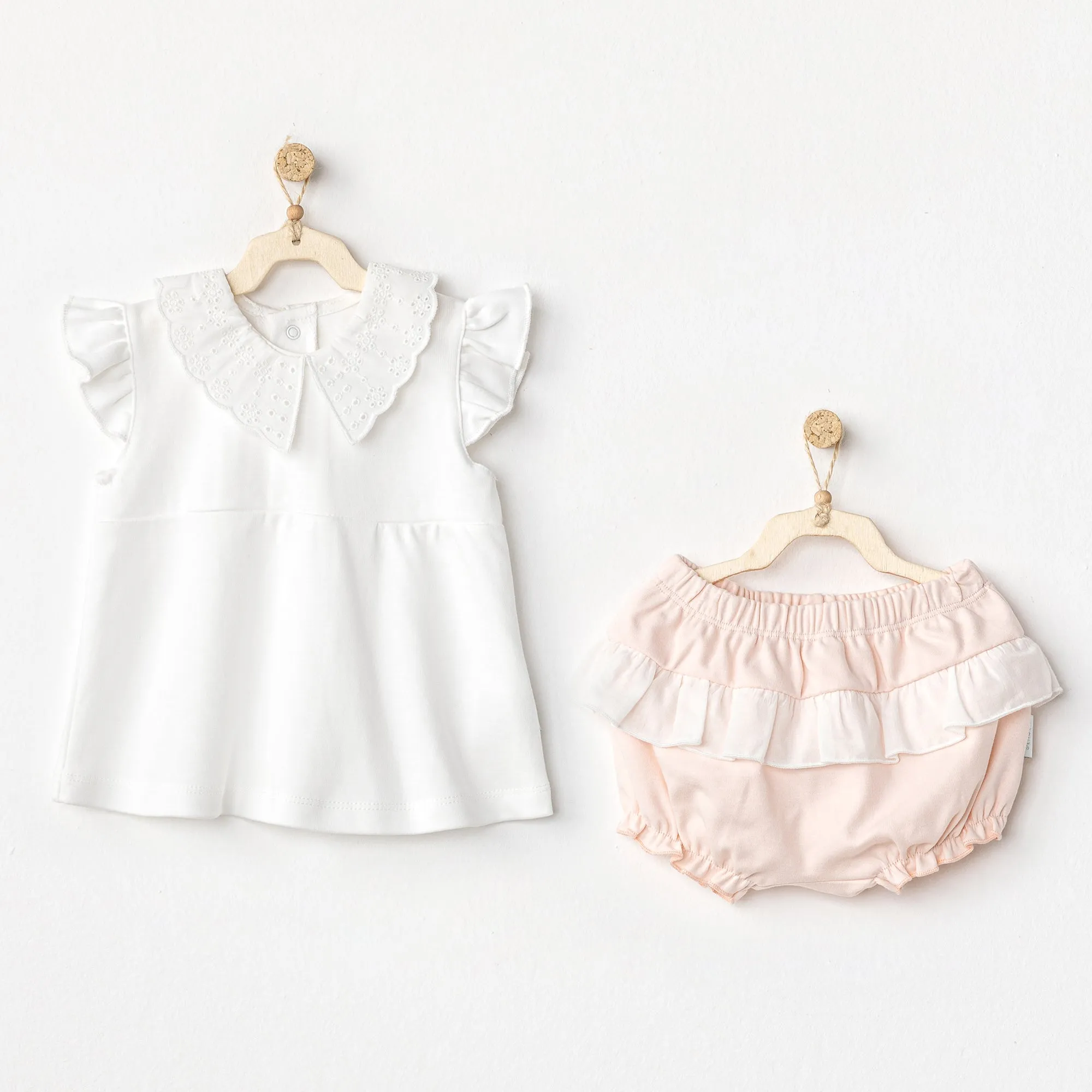 White Duck Ruffle Summer Outfit