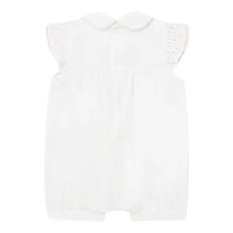 White Floral Ruffle Shortie