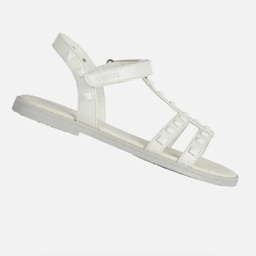White Karly Summer Sandals