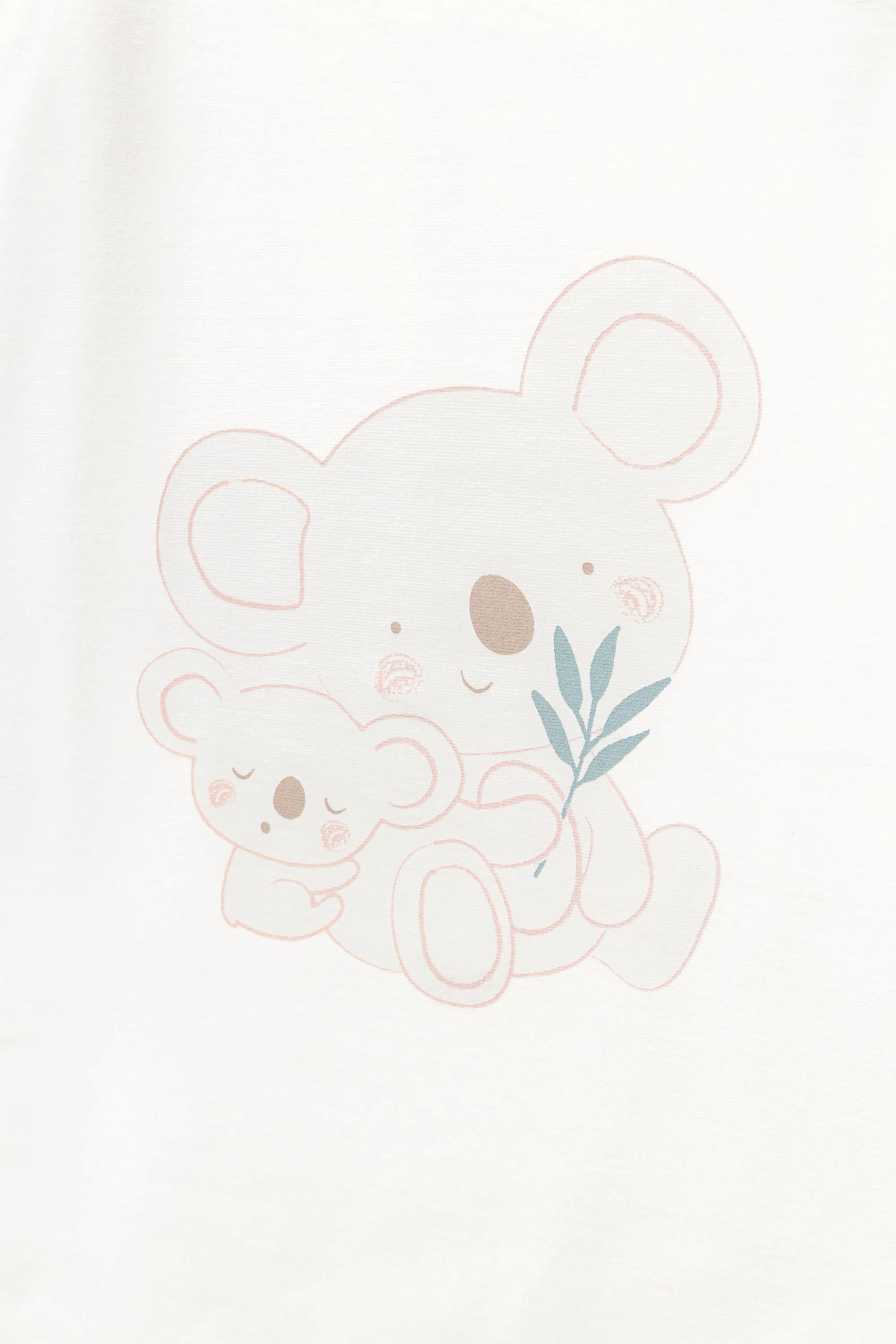 White Koala Graphic Blanket