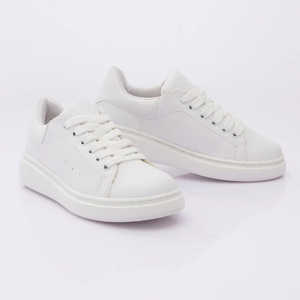 White Lace Sneakers