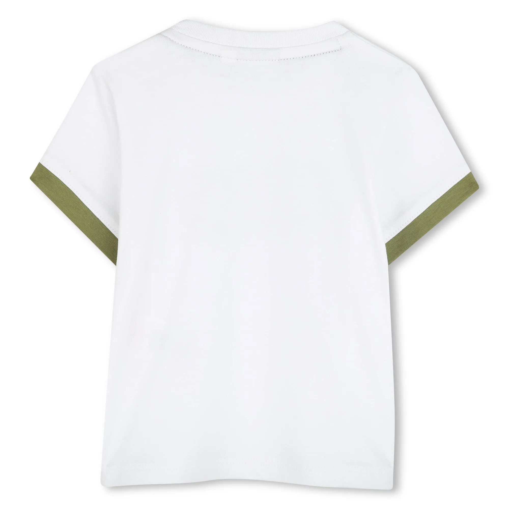 White Leaf Accent Logo T-Shirt