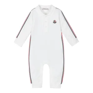 White Logo Romper