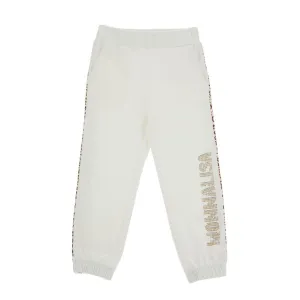 White Logo Sweatpants