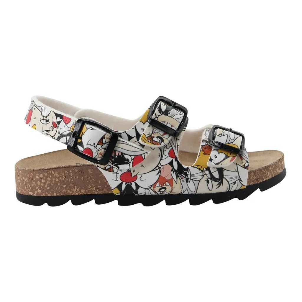 White Looney Tunes Sandals