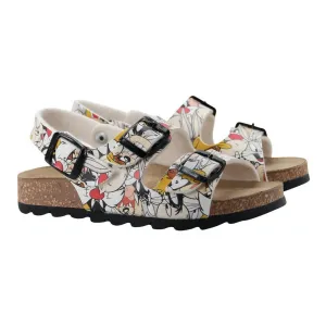 White Looney Tunes Sandals