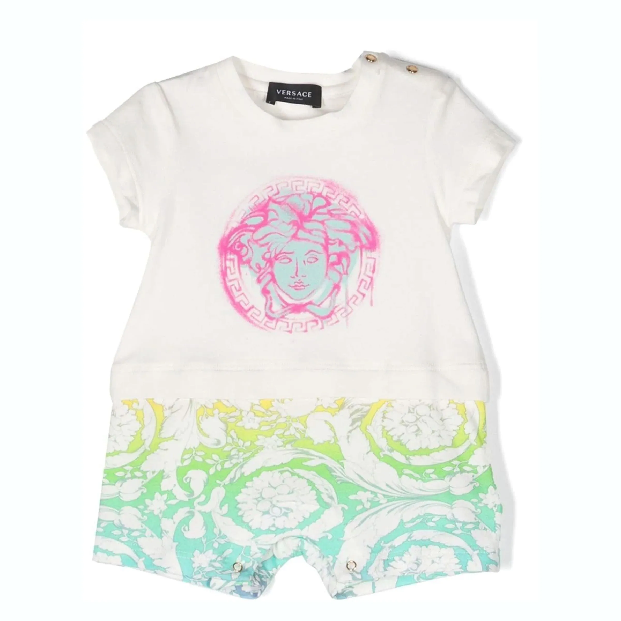 White Medusa Print Shortie