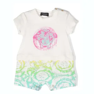 White Medusa Print Shortie