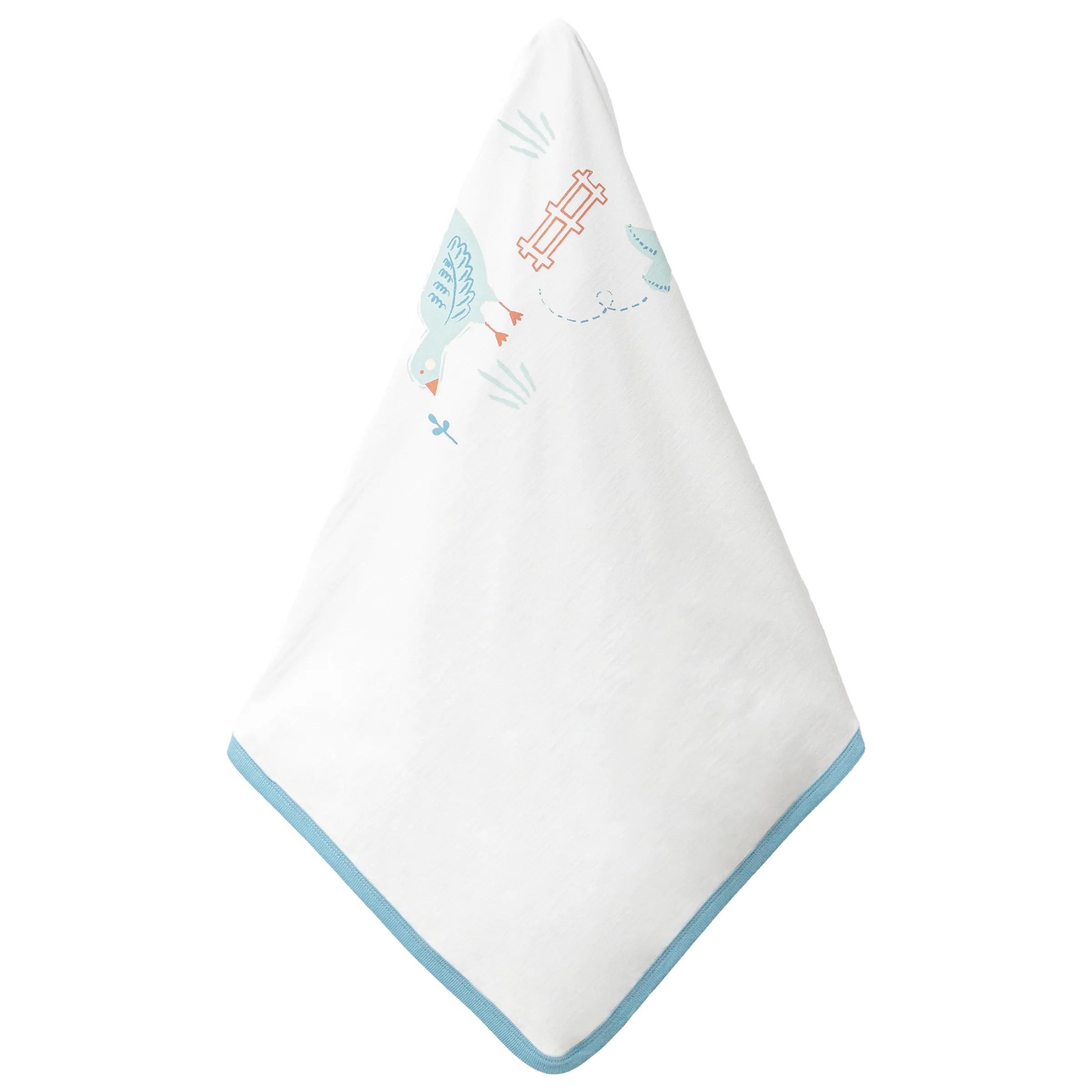White Nature Graphic Blanket