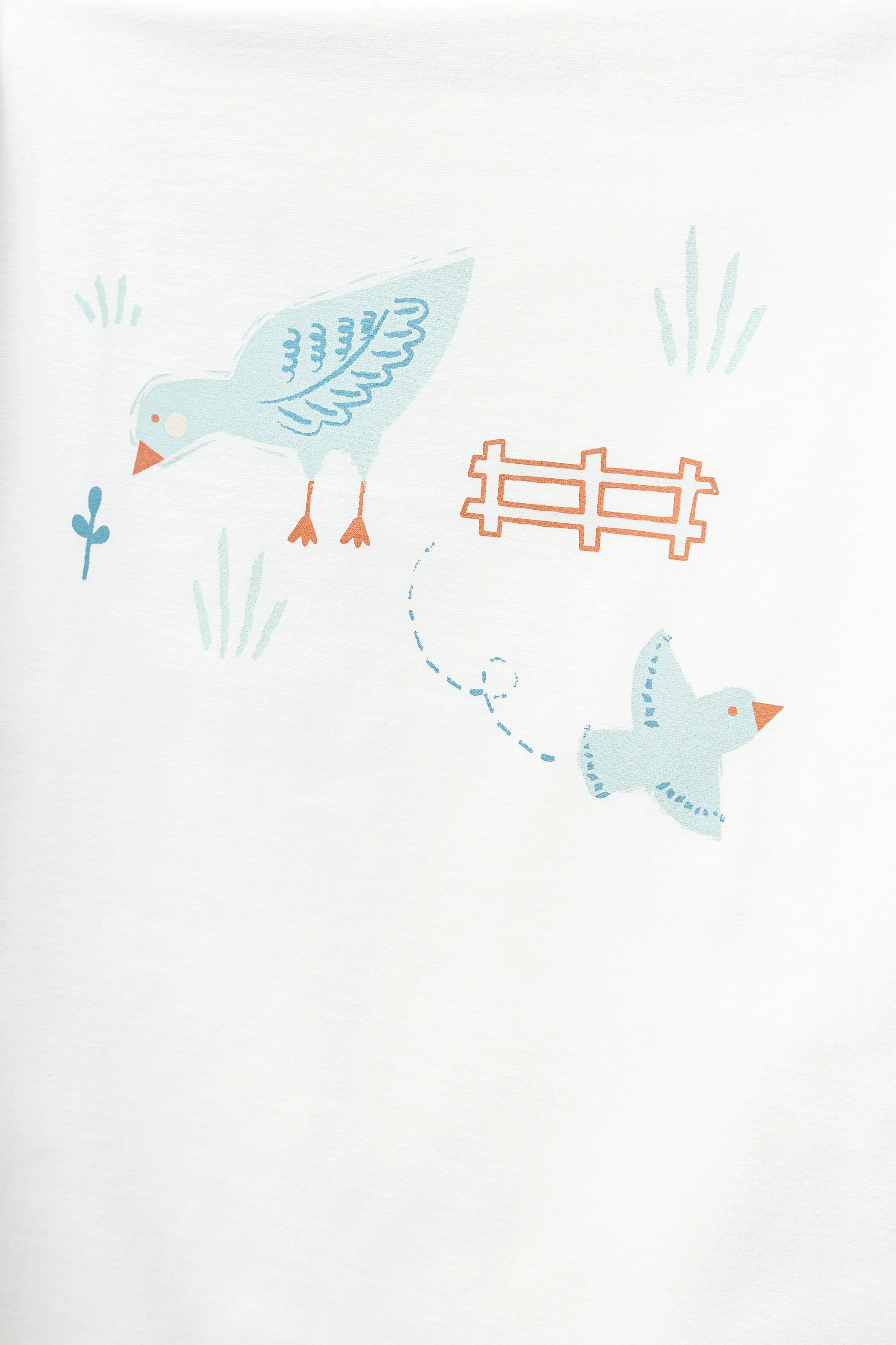 White Nature Graphic Blanket