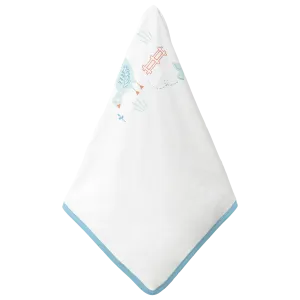White Nature Graphic Blanket