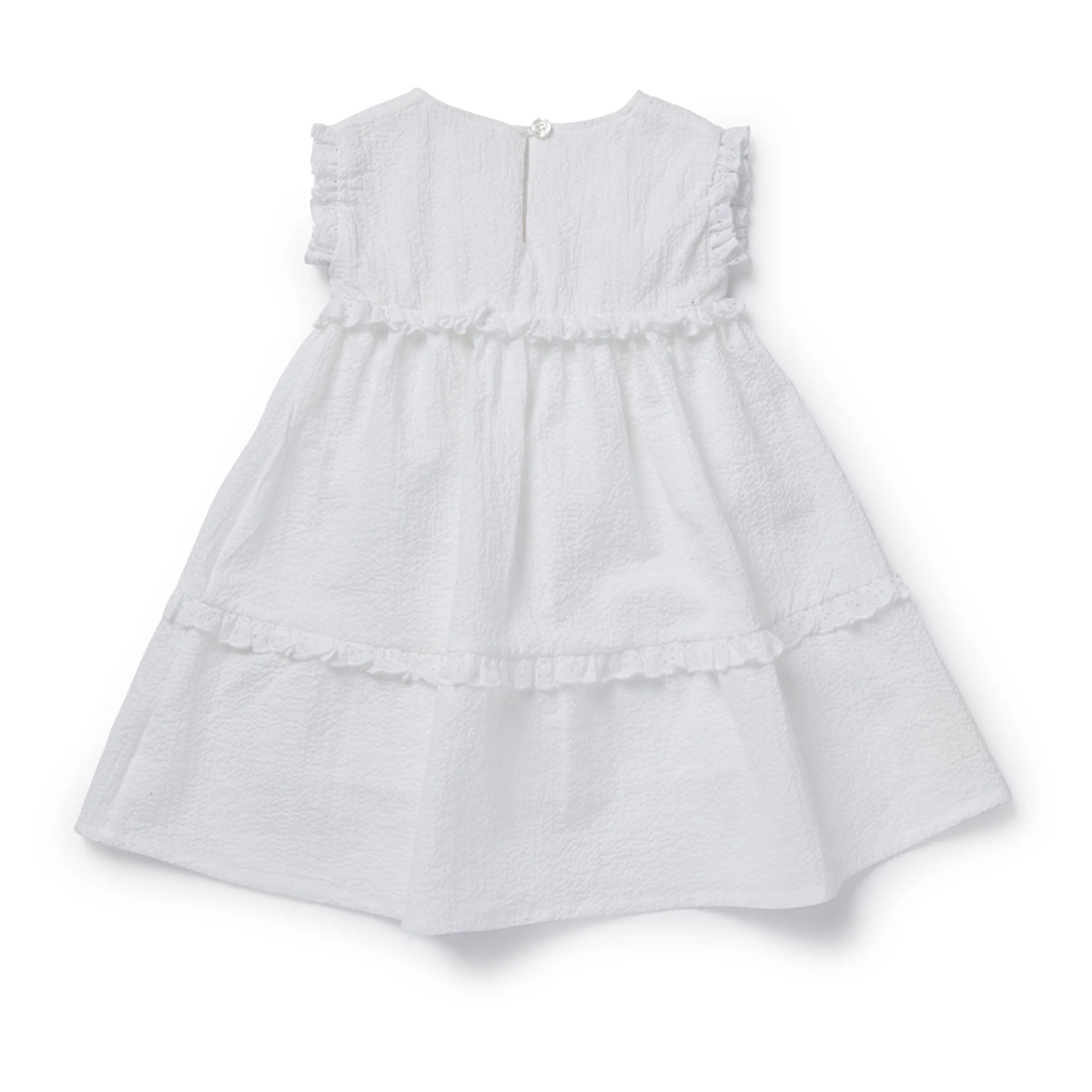 White Ruffled Dress