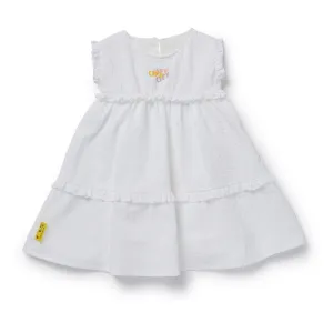 White Ruffled Dress