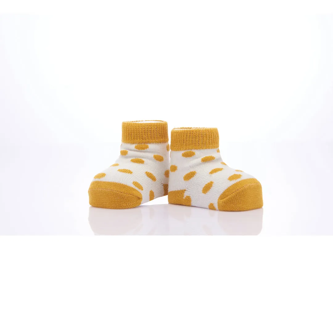 Yellow 3pc Koala Print Cotton Socks Set