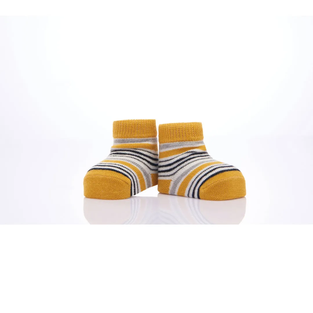 Yellow 3pc Koala Print Cotton Socks Set