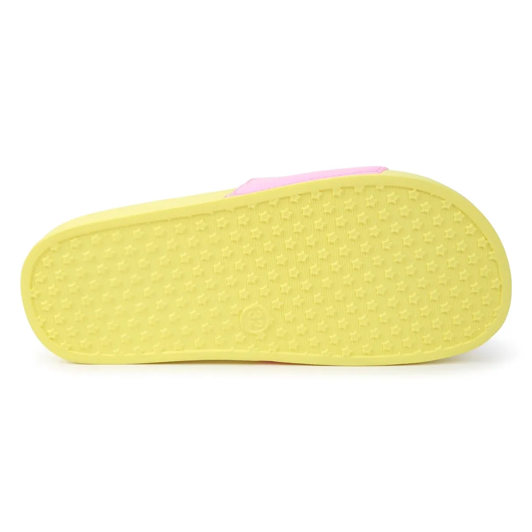 Yellow & Pink Flip-Flops