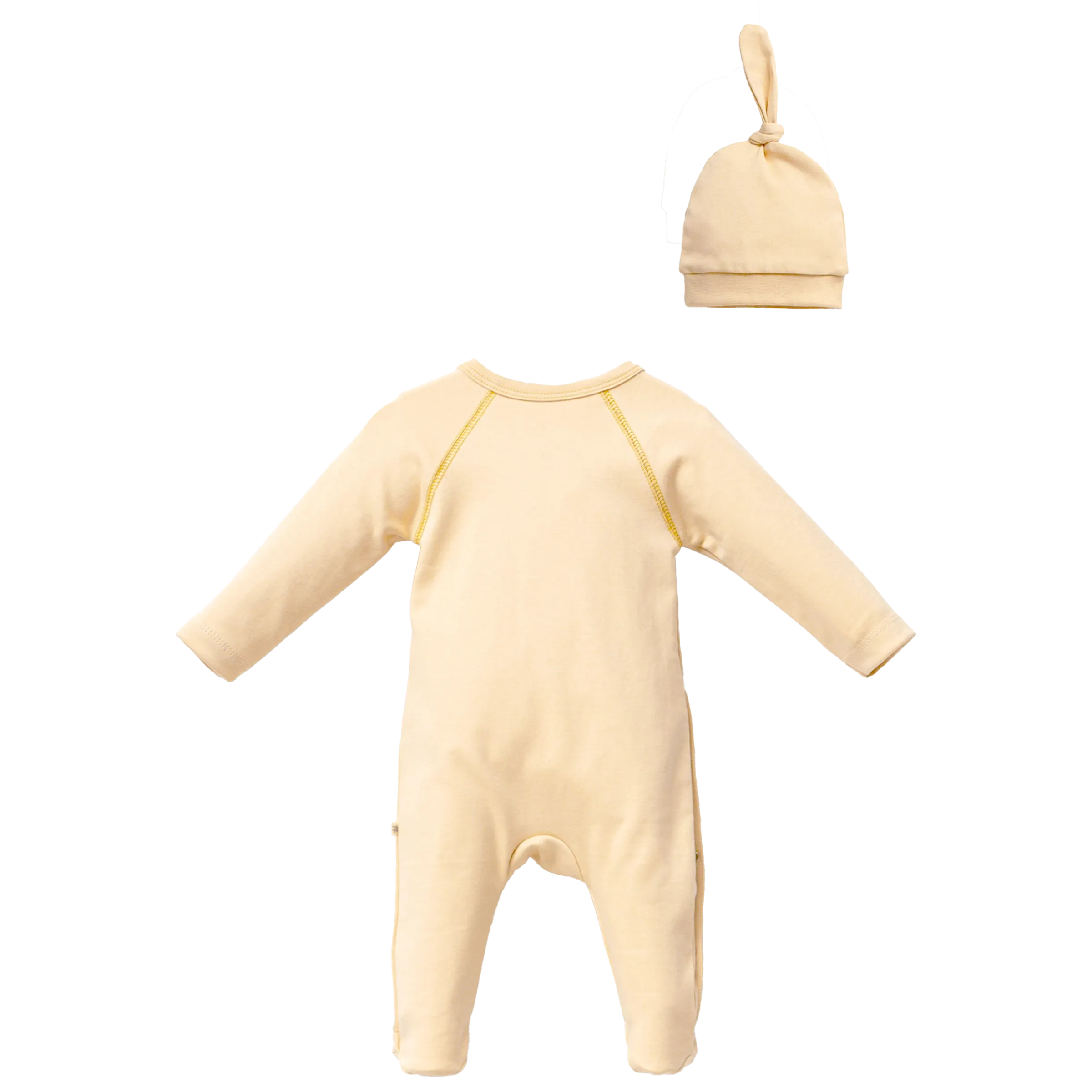 Yellow Animal Graphic Babygrow & Hat