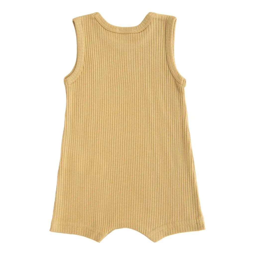 Yellow Dandelion Sleeveless Modal Shortie