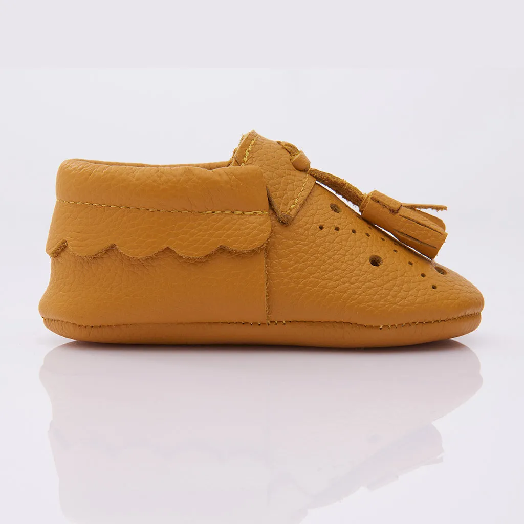Yellow Tassel Booties