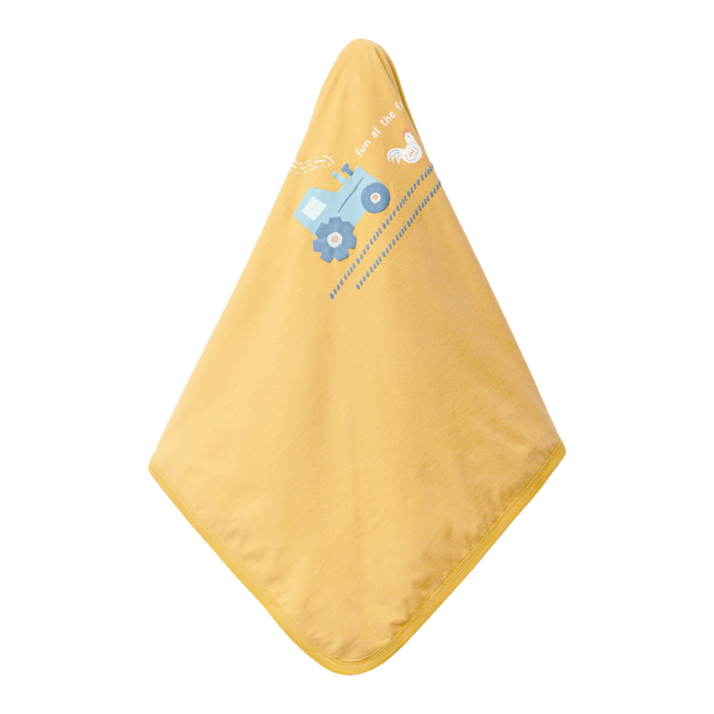 Yellow Tractor Graphic Blanket