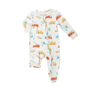 Zipper Footie - Rescue Vehicles | Angel Dear