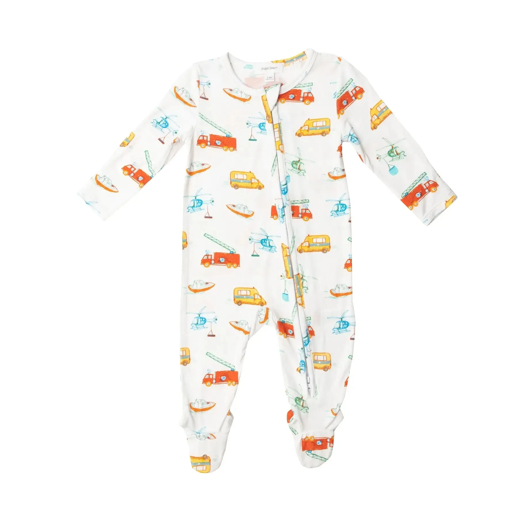 Zipper Footie - Rescue Vehicles | Angel Dear